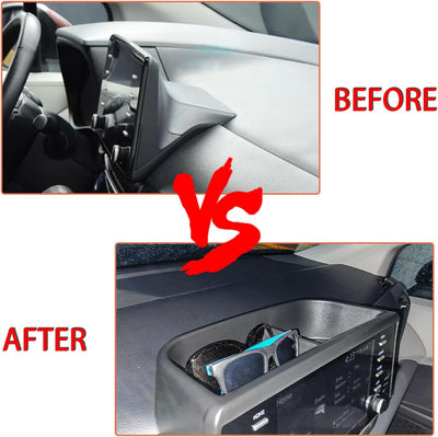 Organiz. consola Toyota Sienna bandeja plástico ABS negro
