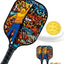 Set Palas Pickleball Fibra Vidrio 2/4 con Agarre Cojín 4 Bolas