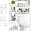 Estantería baño 7 niveles con cesta y gancho para papel