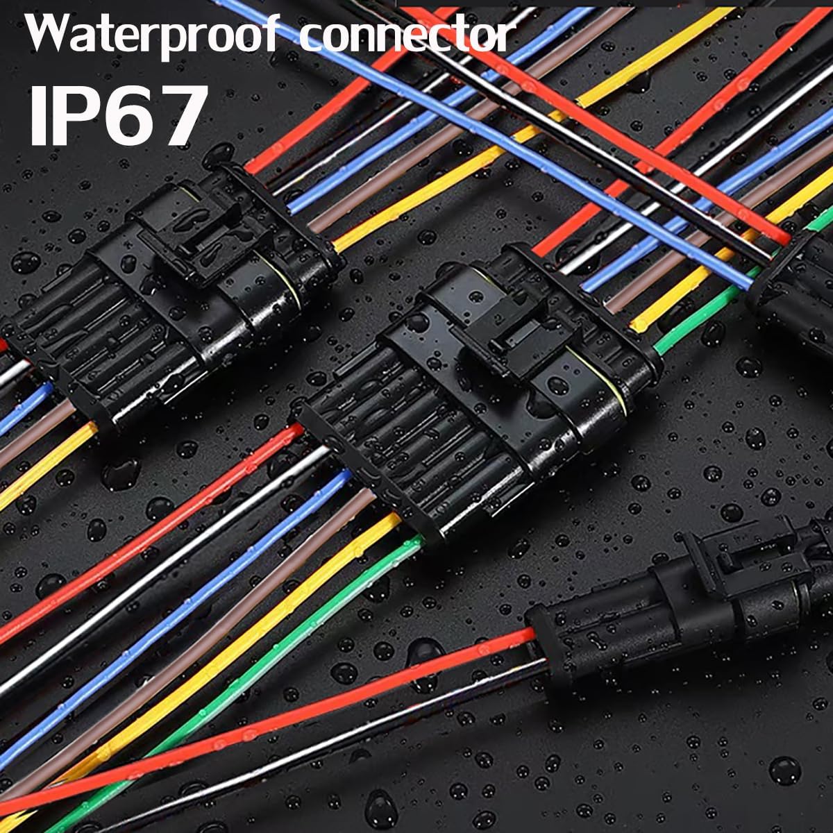 Conector 4 pines impermeable para auto camión barco