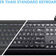 Teclado retroiluminado letras grandes USB completo para PC Windows