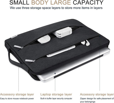Funda laptop 11.6-15.6pulg resistente agua