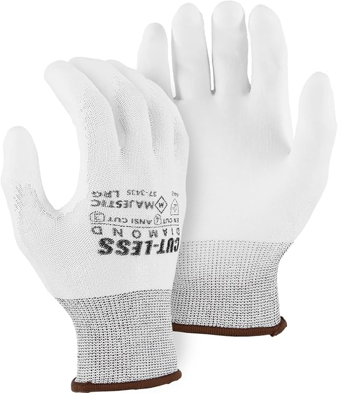 Guante Dyneema PU transpirable ANSI A3 XL blanco