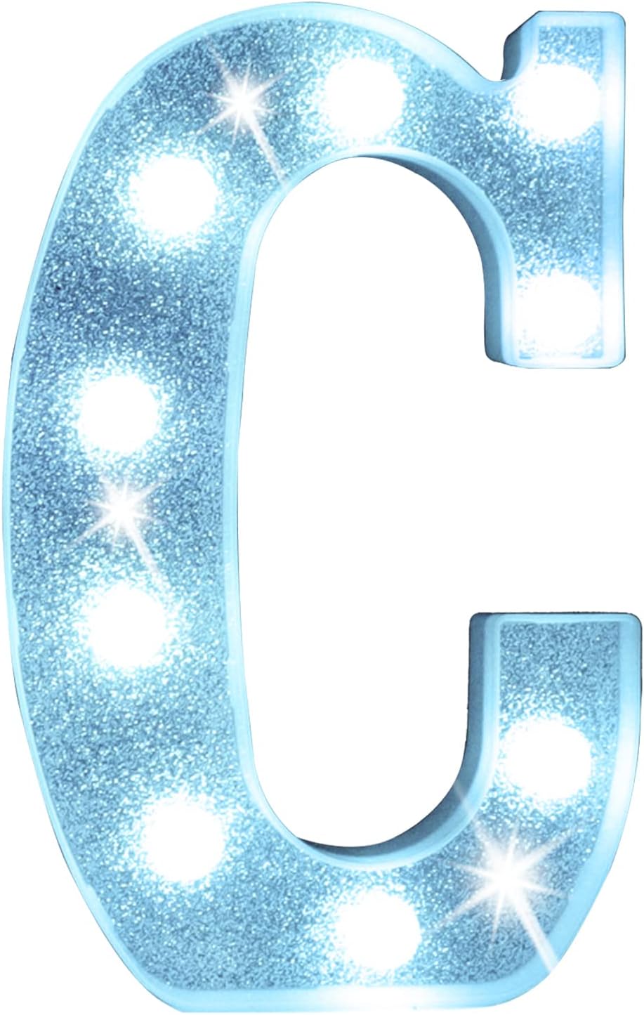 Letras LED coloridas con control remoto para fiesta hogar