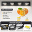 Accesorios iluminación baño LED 4 luces negro mate sobre