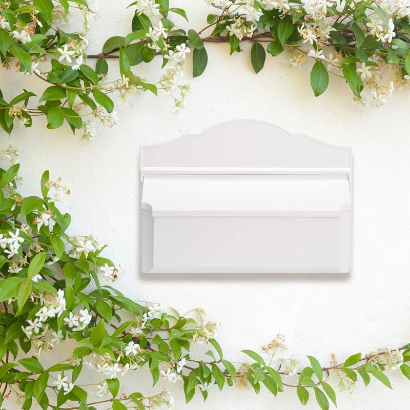 Buzón para Pared Estilo Colonial con Puerta de Madera