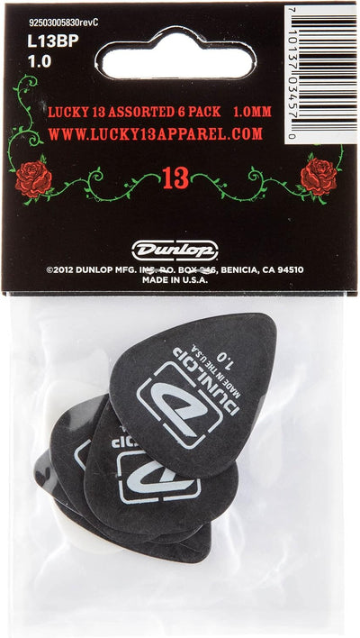 Púas Lucky 13 Dunlop 0.039pulg set 6