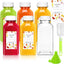 Botellas plástico 8oz tapa segura reutiliz. 6 Pzas blanco