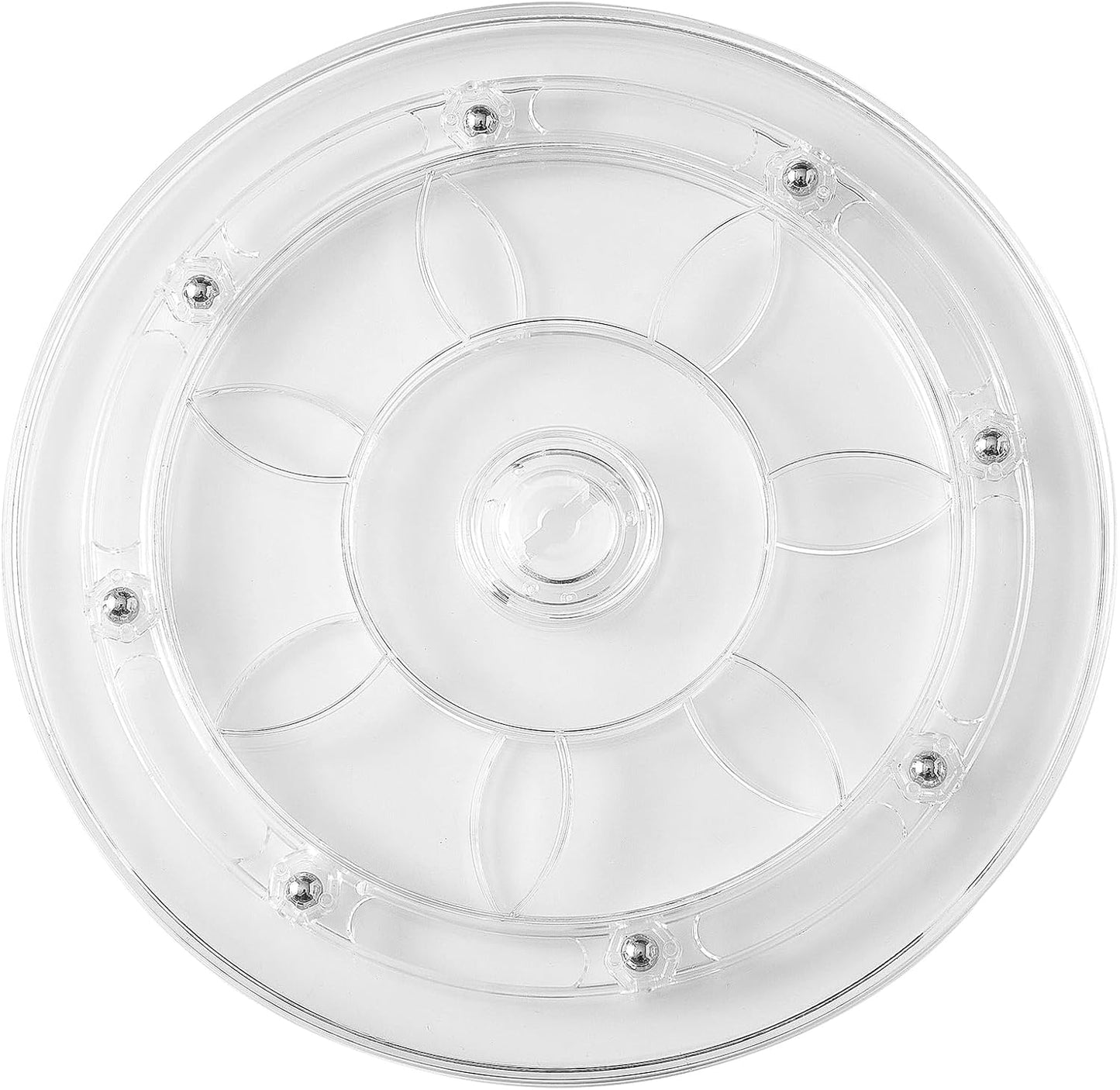 Organizador plato giratorio acrílico 8pulg base antiderrap