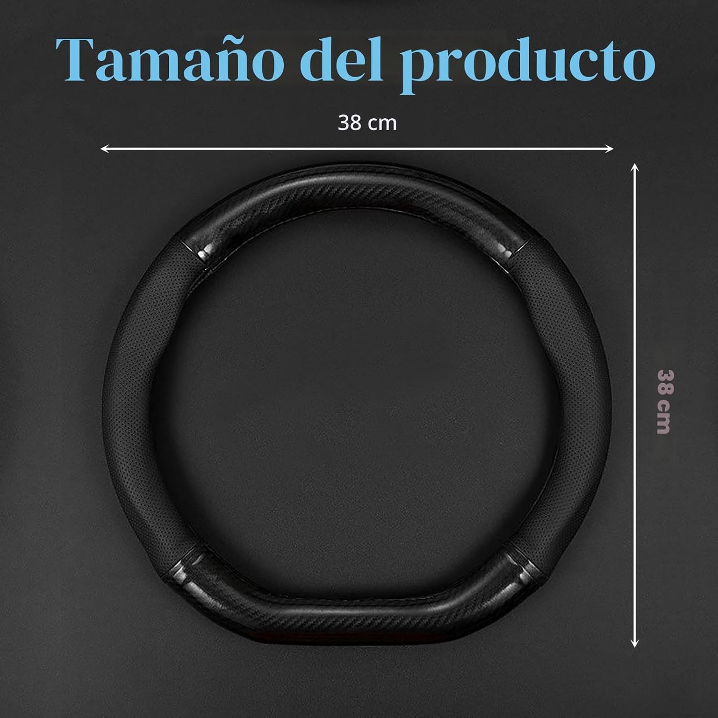 Funda volante transpirable fibra carbono antiderrap