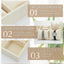 Organiz. joyas terciopelo 2 bandejas madera