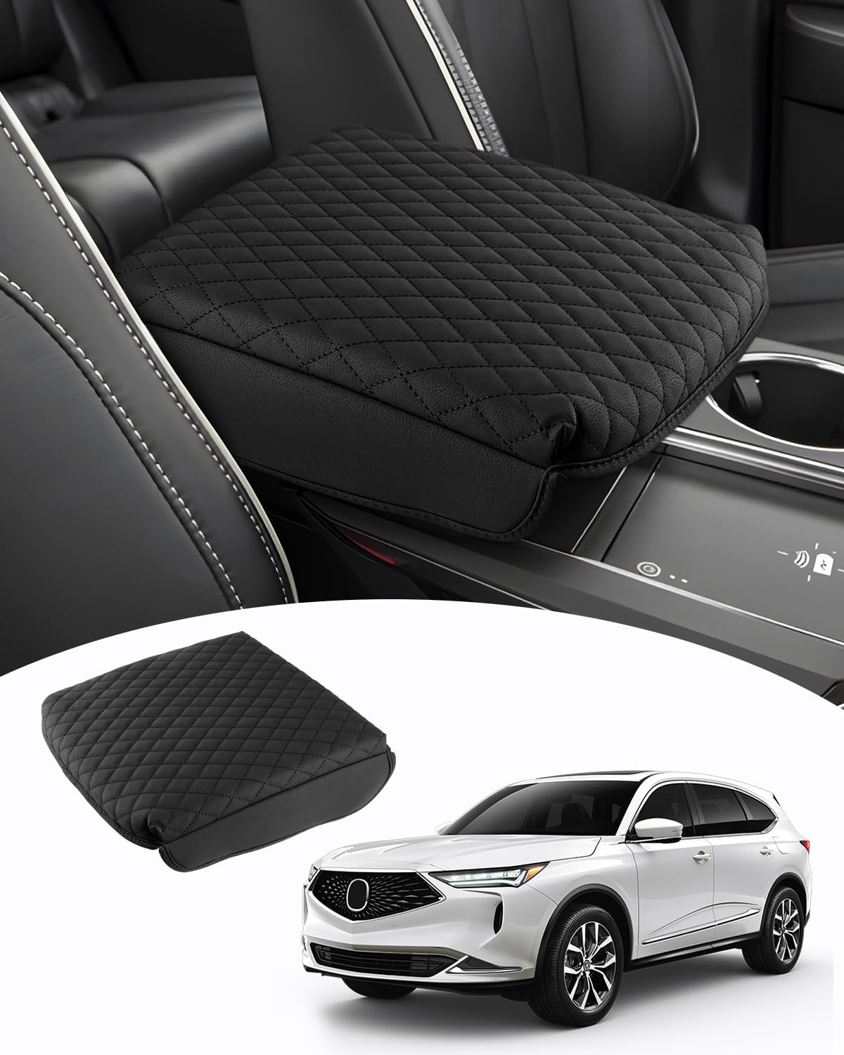 Funda consola central Acura MDX cuero sintético