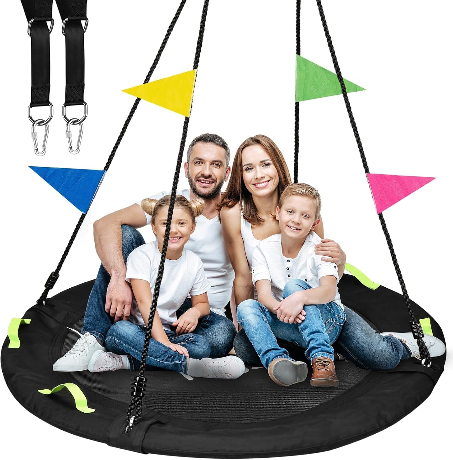 Columpio platillo 60pulg para toda la familia 900lb patio