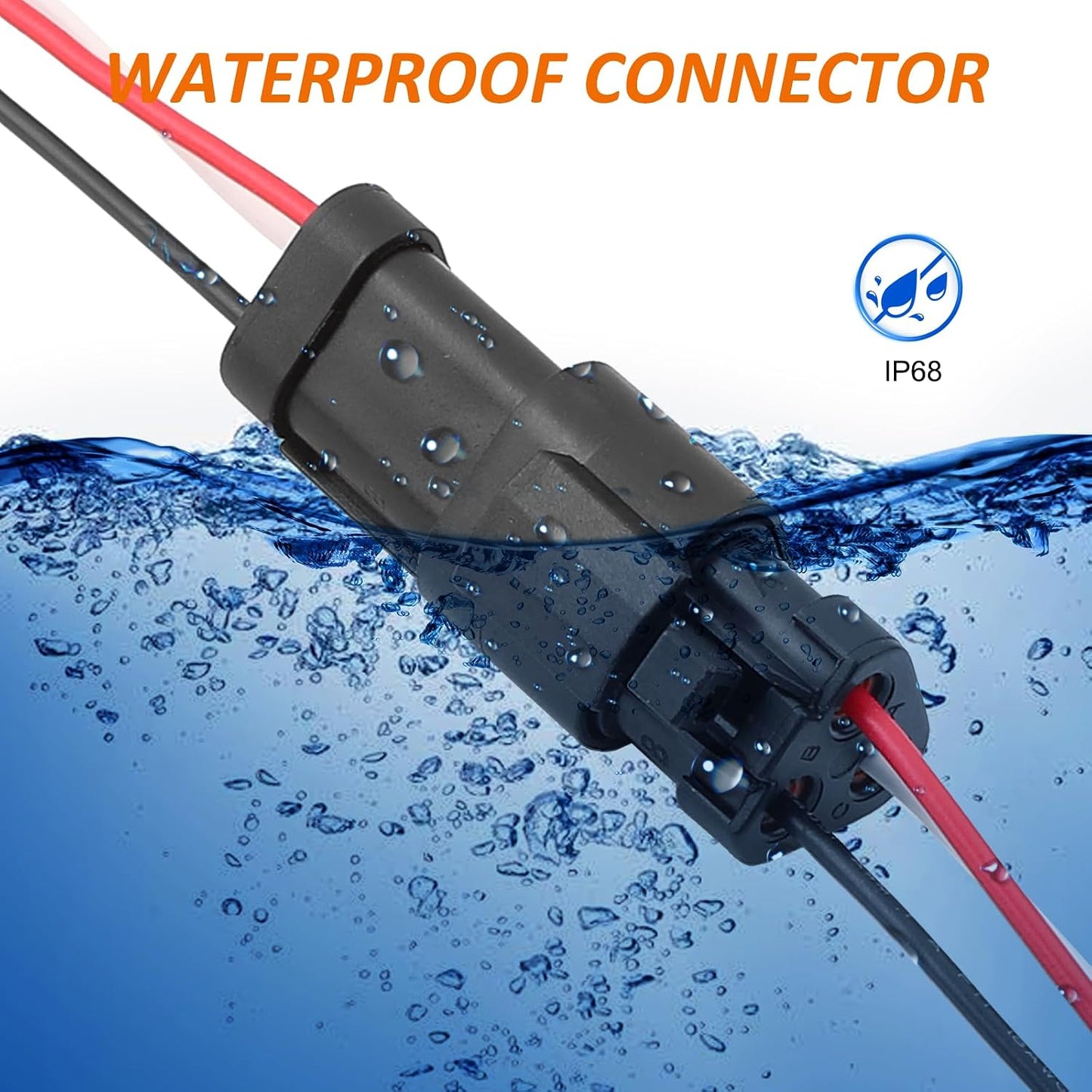 Conectores dt impermeables 18awg para auto camión 3pines