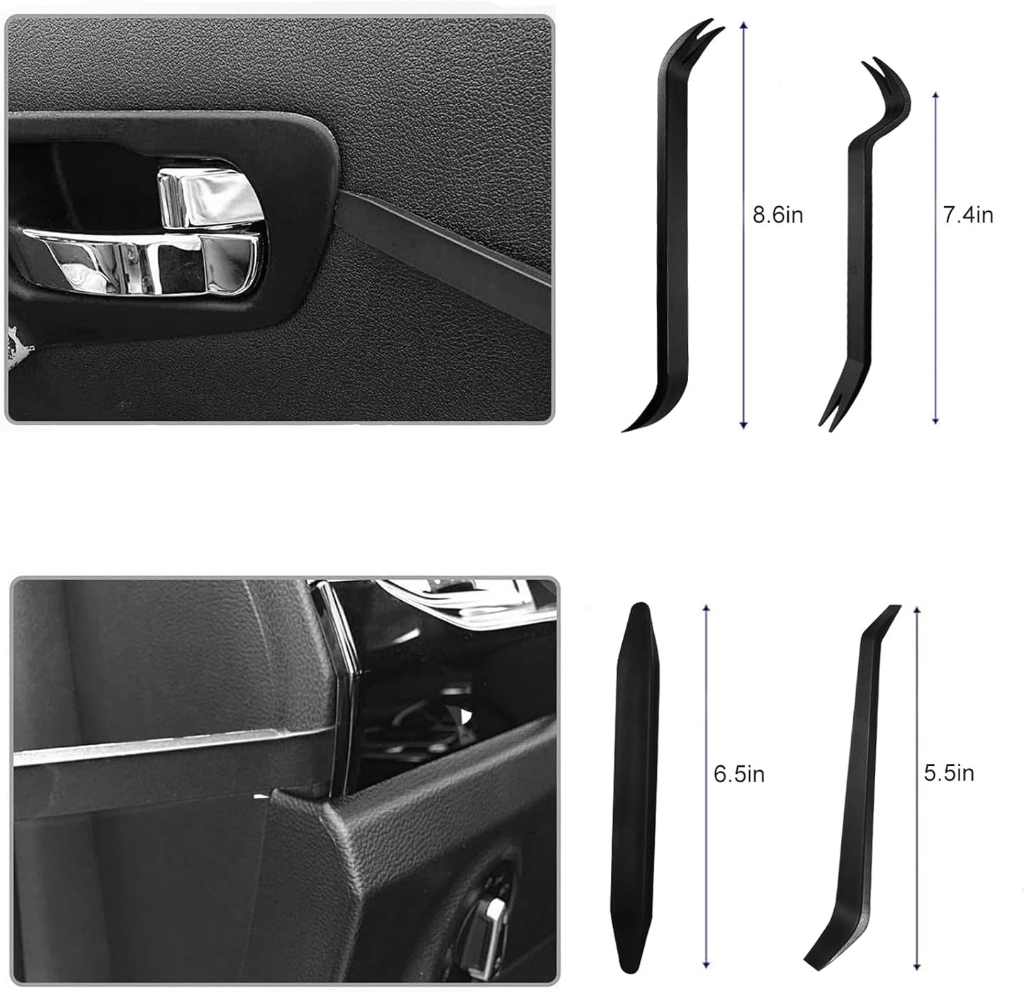 Kit 24 Pzas Herramientas Quitar Molduras Coche Metal