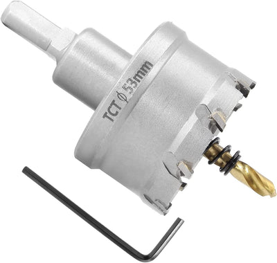 Sierra perforadora TCT 2.087pulg para acero inox aluminio