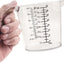 Taza medidora de plástico con asa 2 tazas para cocinar