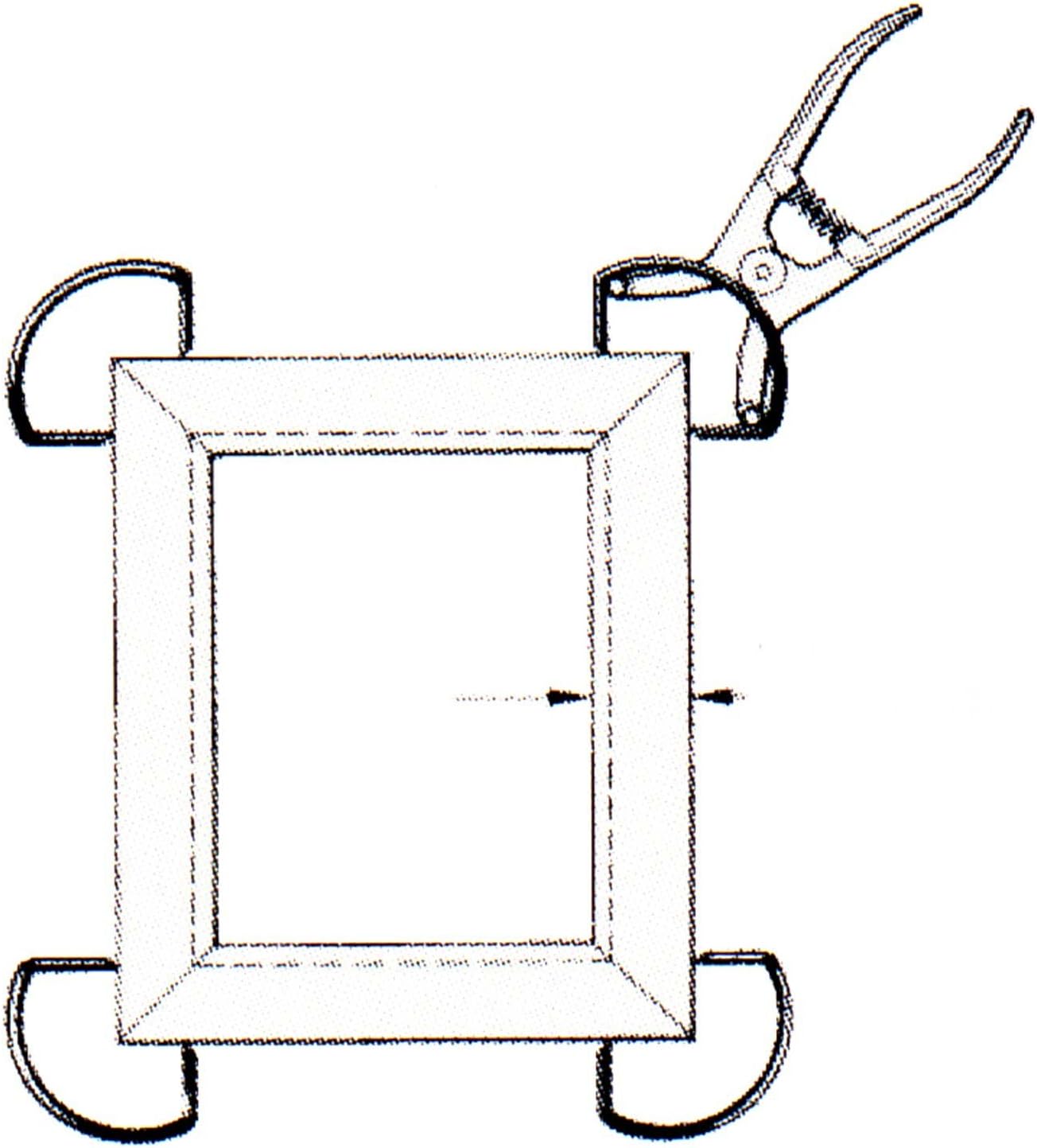 Pack 10 anillos abrazadera inglete tamaño B