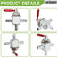 Válvula combustible comp Scag 1/4" acero