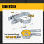 Bandas tensión cadena 1-5/8 pulg galvanizadas para tubo 1-5/8