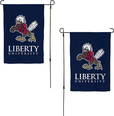 Bandera jardín Liberty University 19x12pulg diseño D