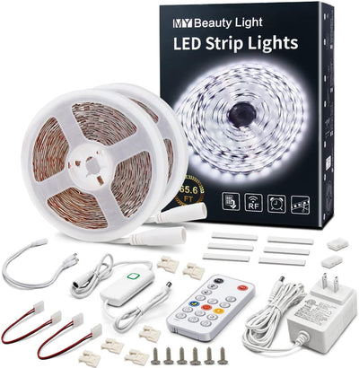 Tira luces LED blancas 65.6ft regulable control remoto