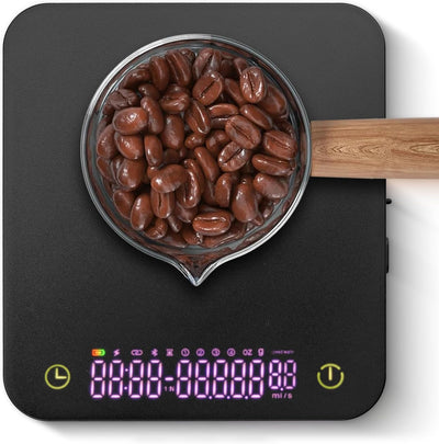 Báscula café digital con temporizador 6.6lbs recargable