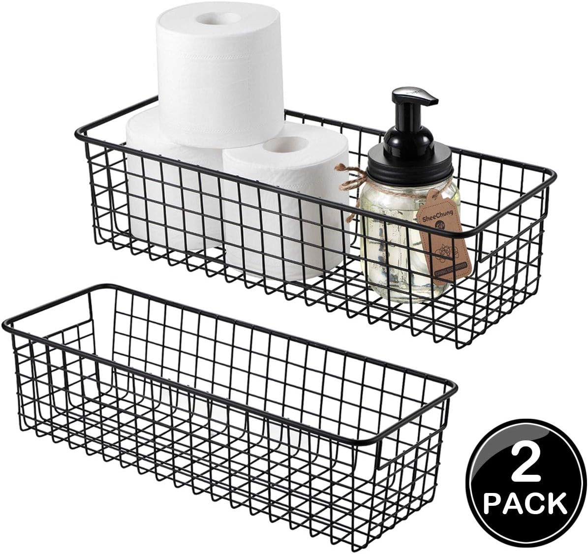 Cesta alambre organizadora 2 pzas baño cocina
