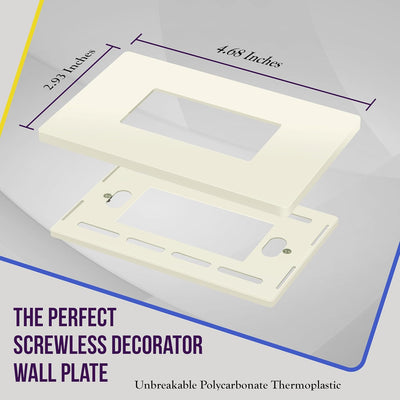Placa decorativa pared segura para niños 4.68x2.93pulg
