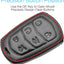 Funda llavero cuero 6 botones comp Cadillac SRX CT6