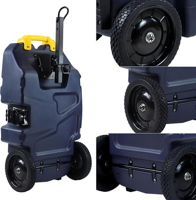 Tanque basura portátil RV 30gal 2 ruedas