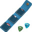 Soporte cuero para púas guitarra regalo guitarrista azul