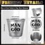 Set 15 vasos acero inox Día del Padre con bolsas