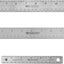 Juego 3 Reglas Acero Inox 6-15pulg Base Corcho Antideslizante
