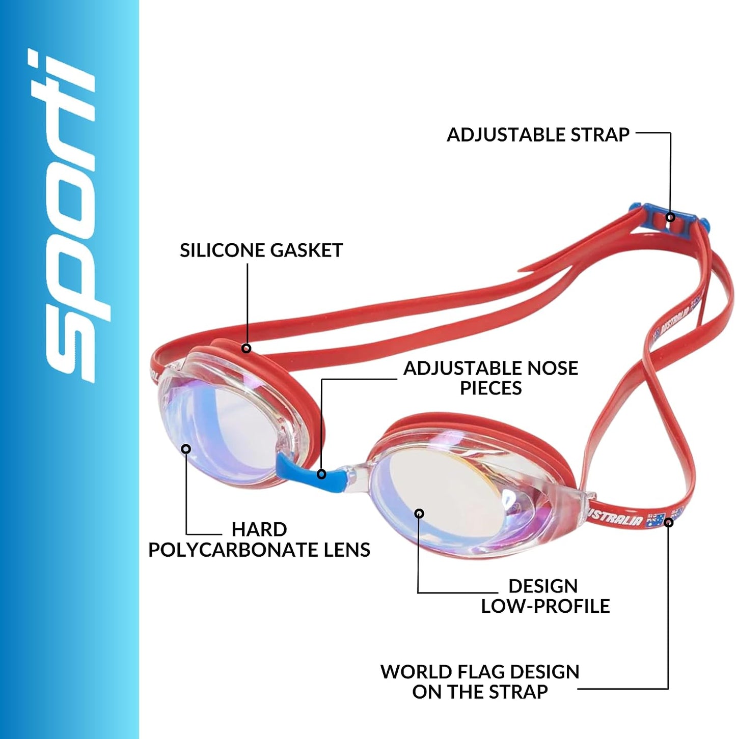 Gafas natación unisex antivaho varias diseños