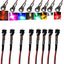 80 Pzas LED 3mm 5V 8 Colores Plástico Clip Titular