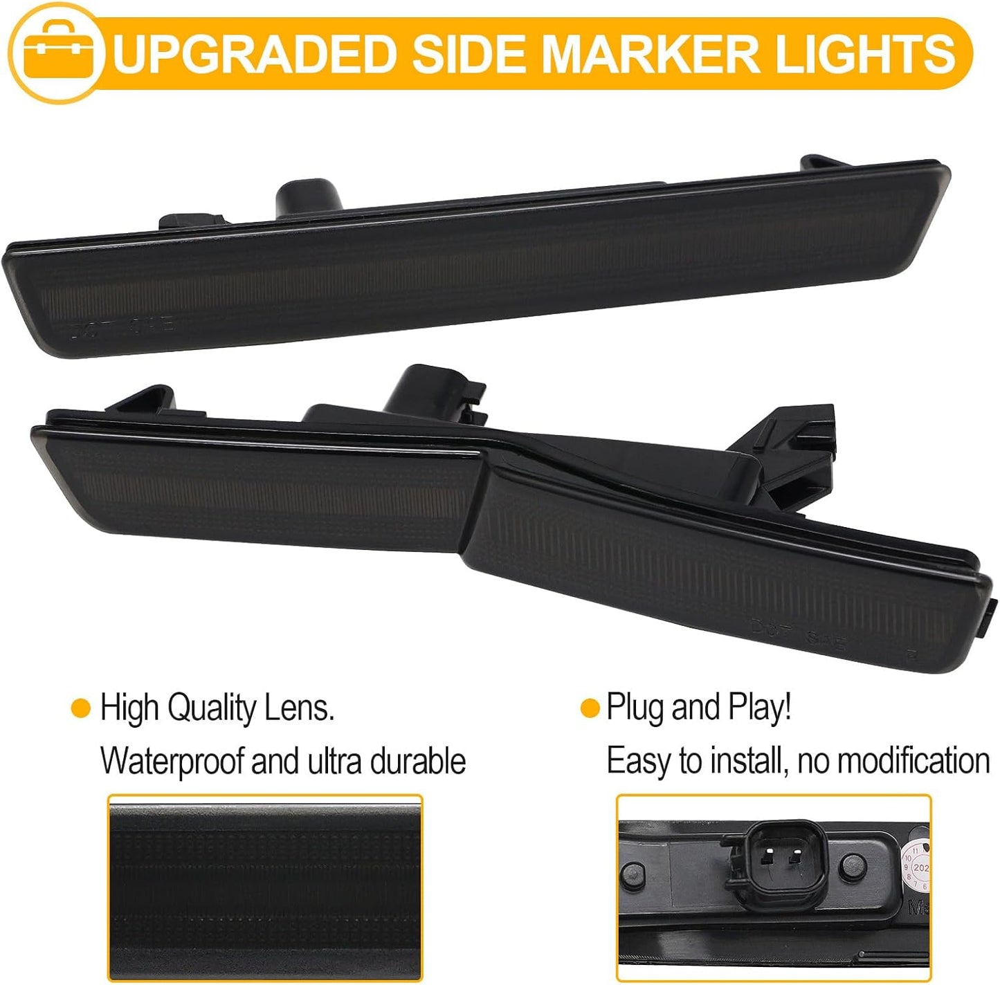 4 Luces LED Blancas Repuesto Challenger SRT Hellcat 18-23