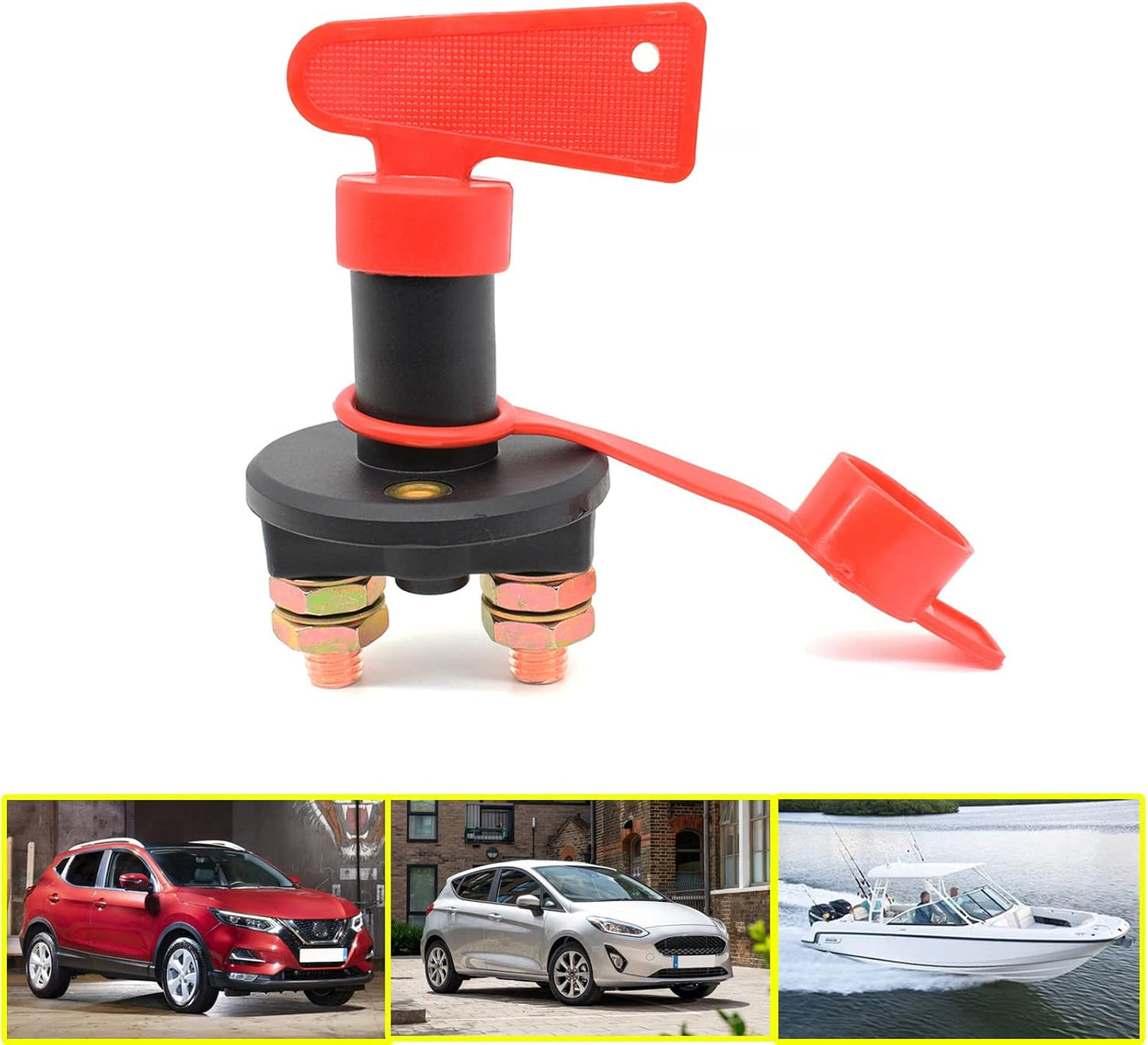 Interruptor batería 12-24V 2 llaves para autocaravana
