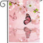 Bandera jardín 12x18" poliéster doble cara mariposas