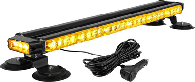Barra luz estroboscópica 75cm 54LED doble cara amarilla