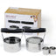 Cortador donas y galletas 3.5pulg set 2 con mango suave acero