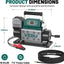 Compresor aire 12V 150PSI inflador neumáticos 5.65CFM
