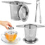 2 Pzas Infusor Té Acero Inox Asa Difusor Malla Fina