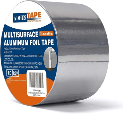 Cinta aluminio 3pulg x164pies adhesiva para HVAC sellado