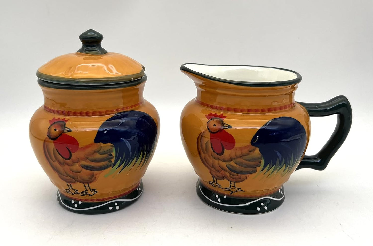 Set crema de gallo y azucarero
