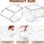 8 Cubos Plástico Transparente Tapas Apilables Despensa