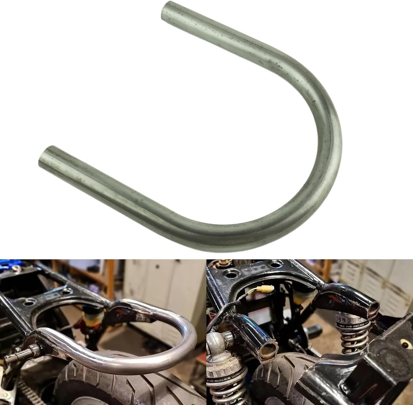 Aro tubo retro 1" para motocicleta Cafe Racer
