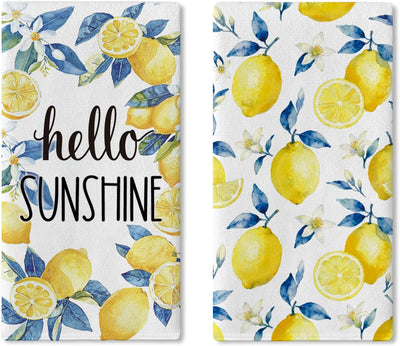 Paños de cocina de limón Hello Sunshine 18 x 26