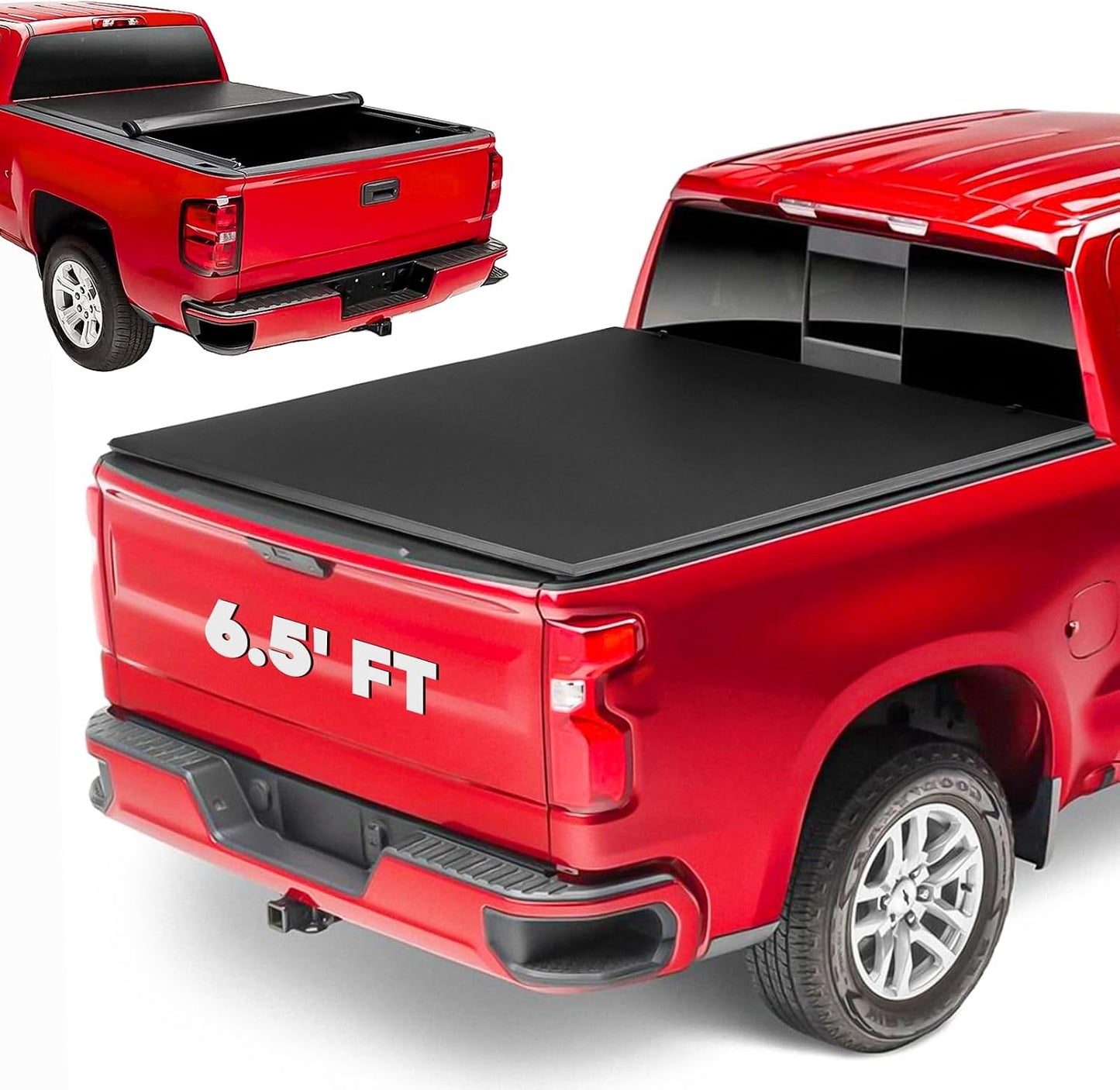 Cubierta tonneau enrollable suave para Nissan Titan 17-24