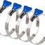 4 Abrazaderas Manguera Acero Inox 304 2.5pulg Ajustable